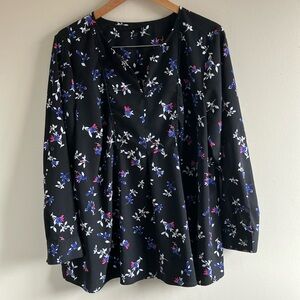 🔥10 for $100🔥 Lane Bryant flowy long sleeve floral blouse size 18
